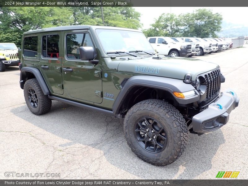 Front 3/4 View of 2024 Wrangler 4-Door Willys 4xe Hybrid