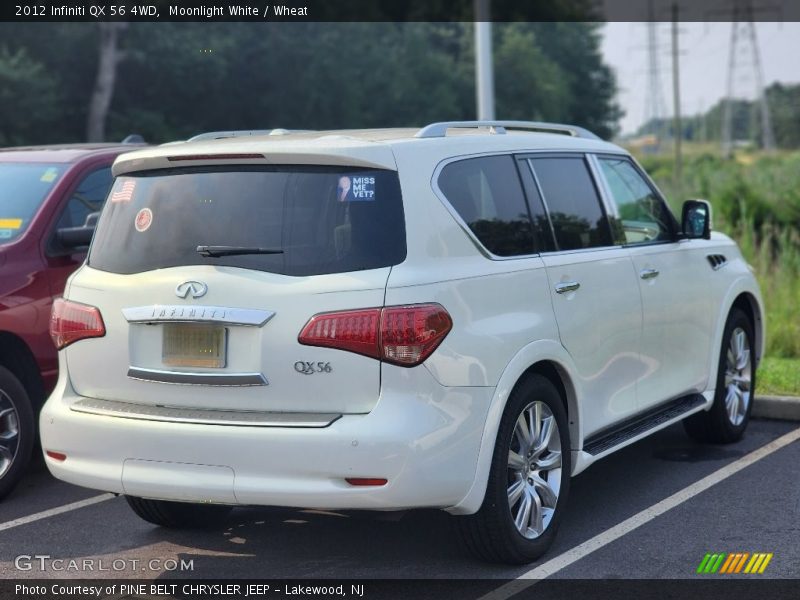 Moonlight White / Wheat 2012 Infiniti QX 56 4WD