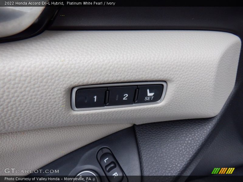 Platinum White Pearl / Ivory 2022 Honda Accord EX-L Hybrid