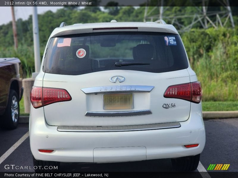 Moonlight White / Wheat 2012 Infiniti QX 56 4WD