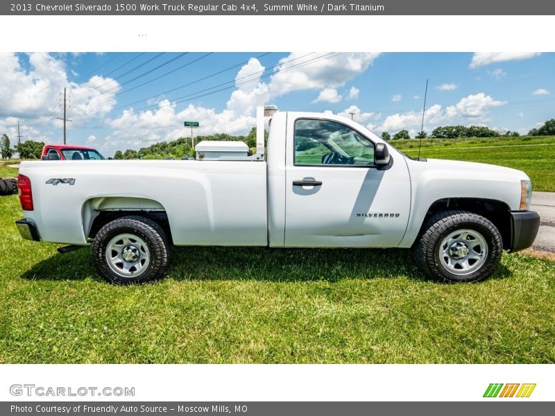 Summit White / Dark Titanium 2013 Chevrolet Silverado 1500 Work Truck Regular Cab 4x4