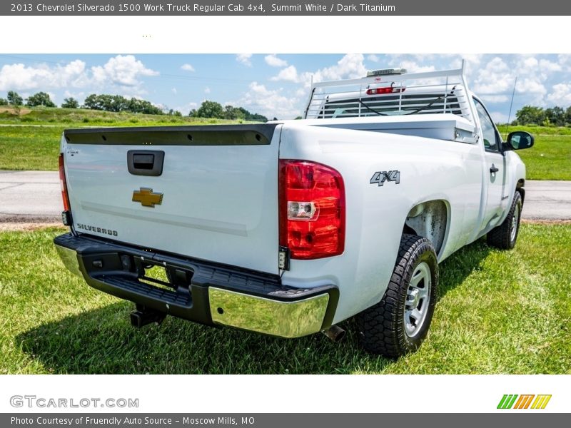 Summit White / Dark Titanium 2013 Chevrolet Silverado 1500 Work Truck Regular Cab 4x4