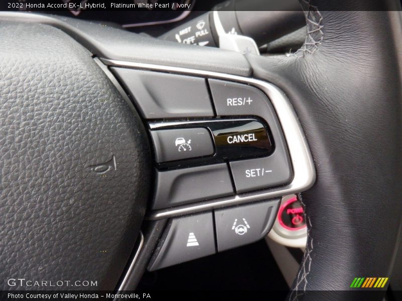 Platinum White Pearl / Ivory 2022 Honda Accord EX-L Hybrid