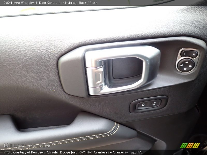 Black / Black 2024 Jeep Wrangler 4-Door Sahara 4xe Hybrid