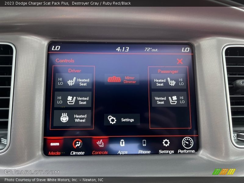 Controls of 2023 Charger Scat Pack Plus