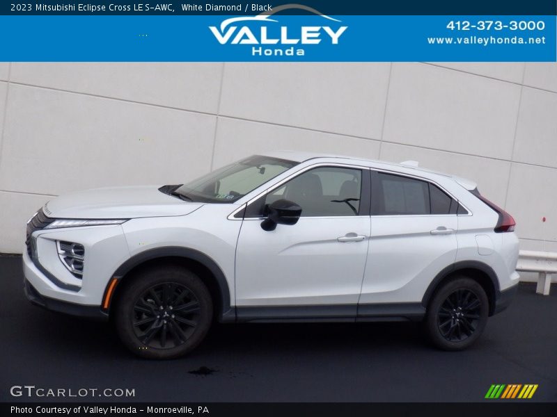 White Diamond / Black 2023 Mitsubishi Eclipse Cross LE S-AWC