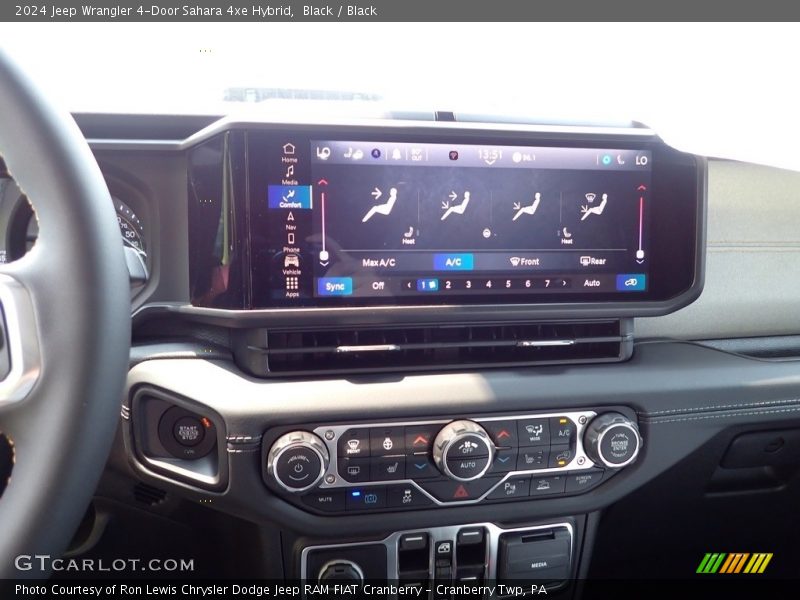 Black / Black 2024 Jeep Wrangler 4-Door Sahara 4xe Hybrid
