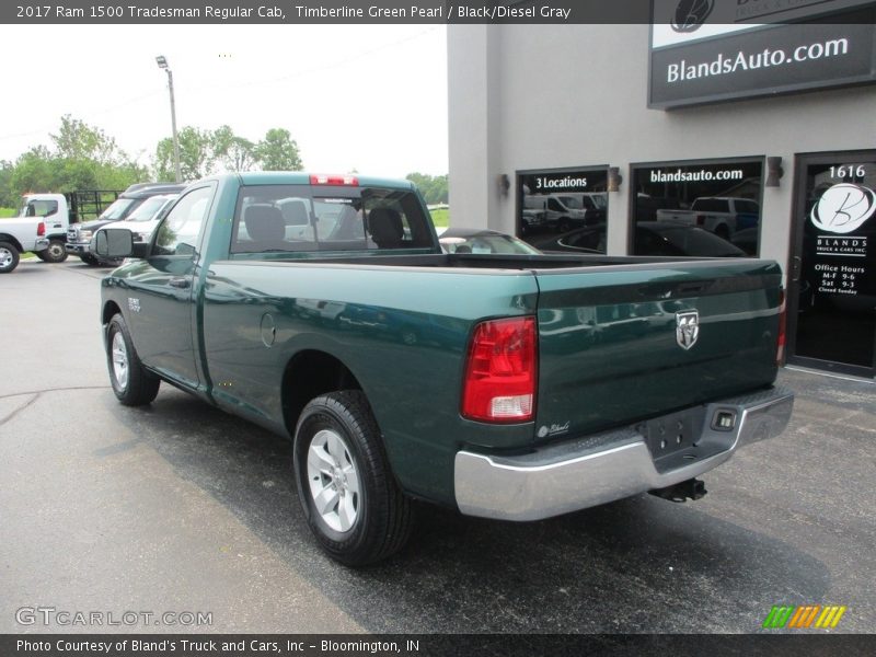 Timberline Green Pearl / Black/Diesel Gray 2017 Ram 1500 Tradesman Regular Cab