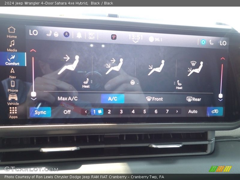 Black / Black 2024 Jeep Wrangler 4-Door Sahara 4xe Hybrid