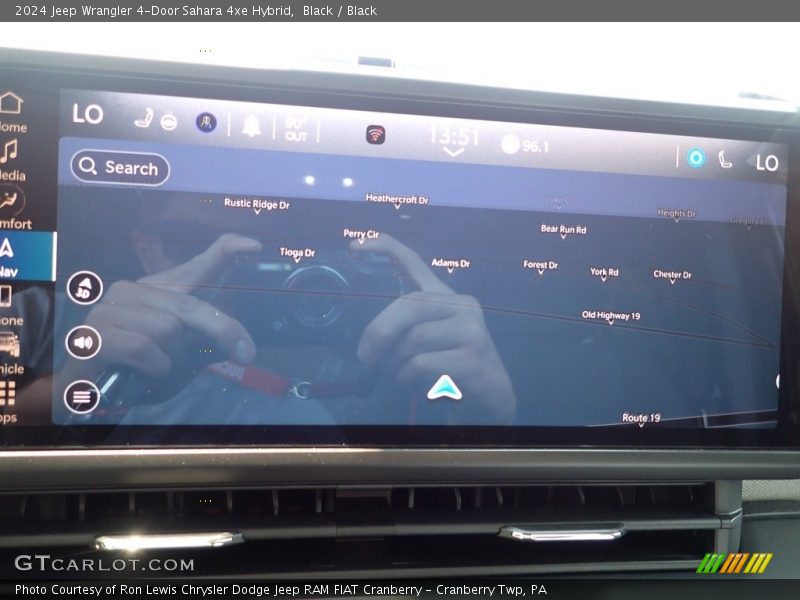 Black / Black 2024 Jeep Wrangler 4-Door Sahara 4xe Hybrid