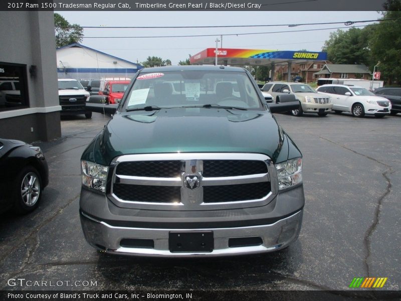Timberline Green Pearl / Black/Diesel Gray 2017 Ram 1500 Tradesman Regular Cab