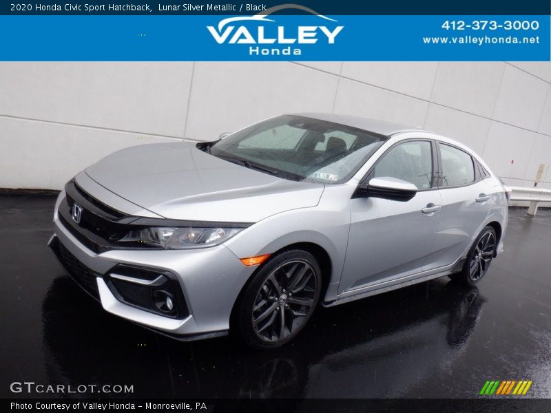 Lunar Silver Metallic / Black 2020 Honda Civic Sport Hatchback