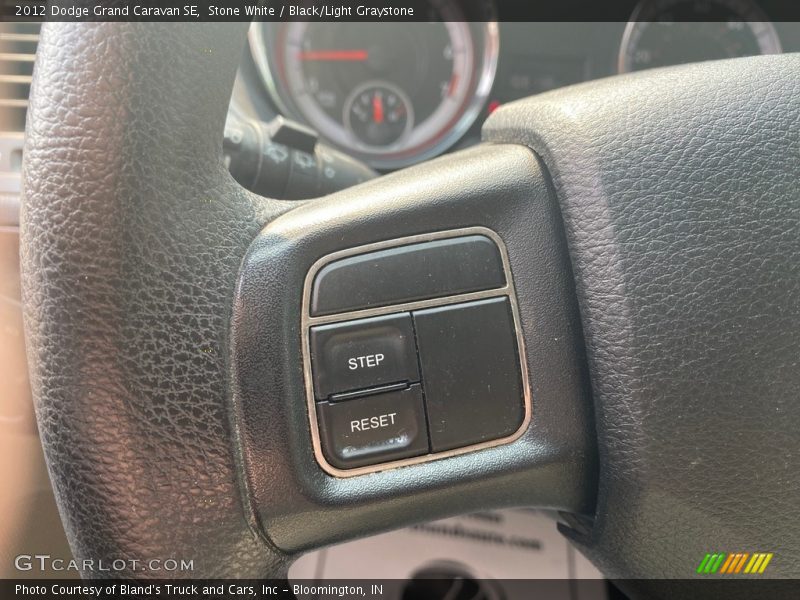 Stone White / Black/Light Graystone 2012 Dodge Grand Caravan SE