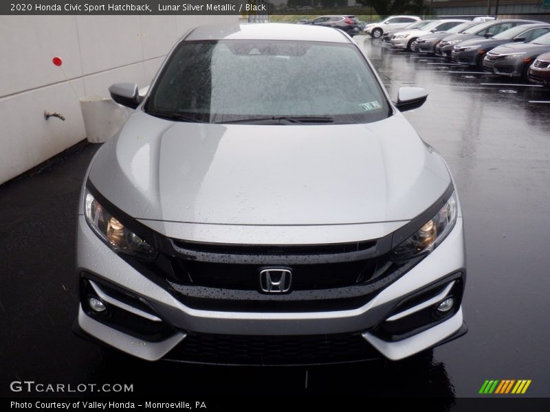 Lunar Silver Metallic / Black 2020 Honda Civic Sport Hatchback