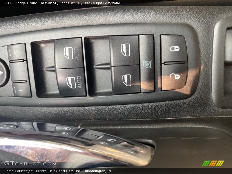 Stone White / Black/Light Graystone 2012 Dodge Grand Caravan SE