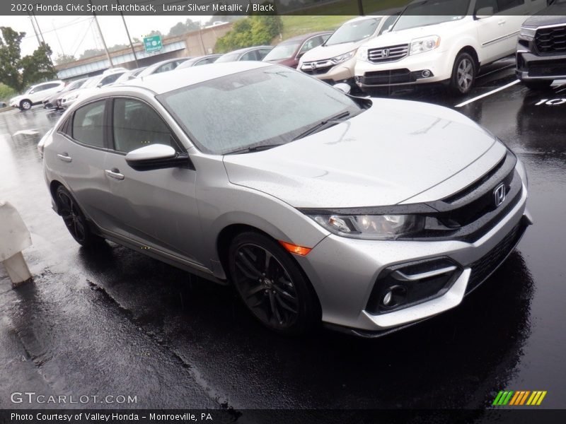 Lunar Silver Metallic / Black 2020 Honda Civic Sport Hatchback