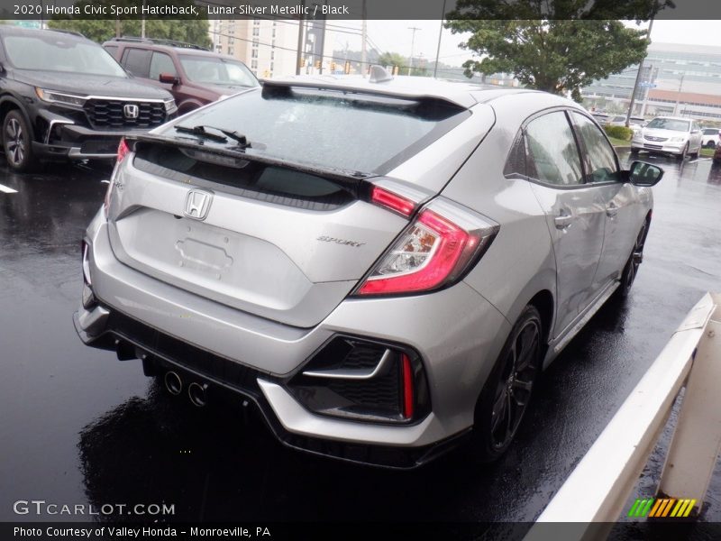 Lunar Silver Metallic / Black 2020 Honda Civic Sport Hatchback