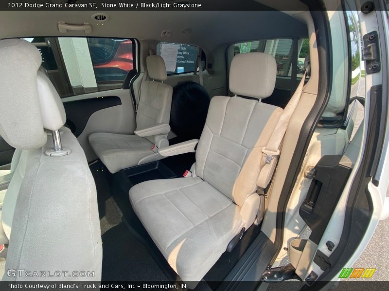 Stone White / Black/Light Graystone 2012 Dodge Grand Caravan SE
