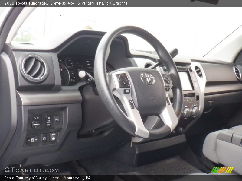 Silver Sky Metallic / Graphite 2018 Toyota Tundra SR5 CrewMax 4x4