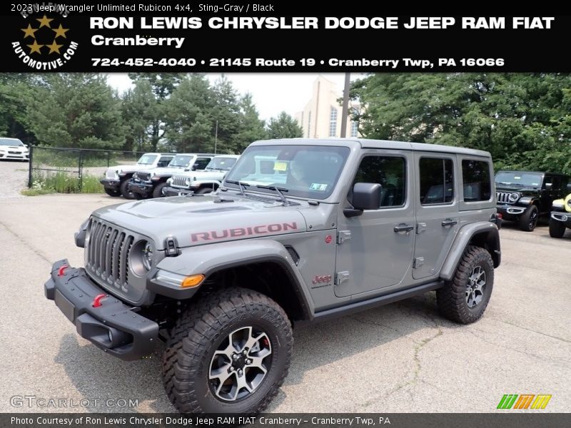 Sting-Gray / Black 2023 Jeep Wrangler Unlimited Rubicon 4x4