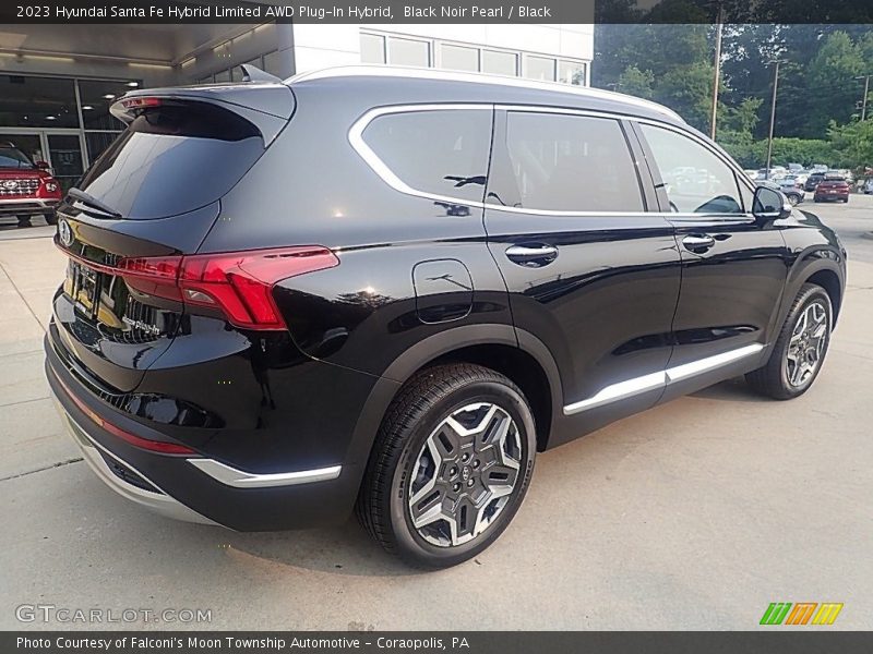 Black Noir Pearl / Black 2023 Hyundai Santa Fe Hybrid Limited AWD Plug-In Hybrid