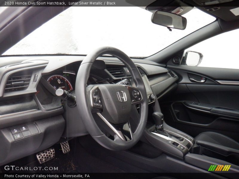 Lunar Silver Metallic / Black 2020 Honda Civic Sport Hatchback