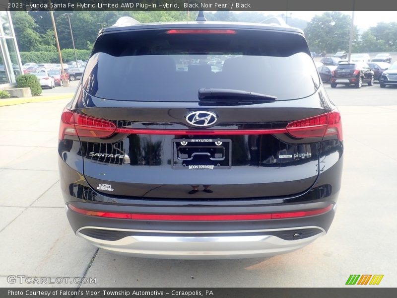 Black Noir Pearl / Black 2023 Hyundai Santa Fe Hybrid Limited AWD Plug-In Hybrid