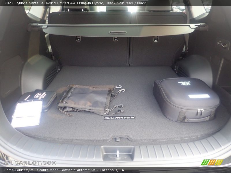 Black Noir Pearl / Black 2023 Hyundai Santa Fe Hybrid Limited AWD Plug-In Hybrid