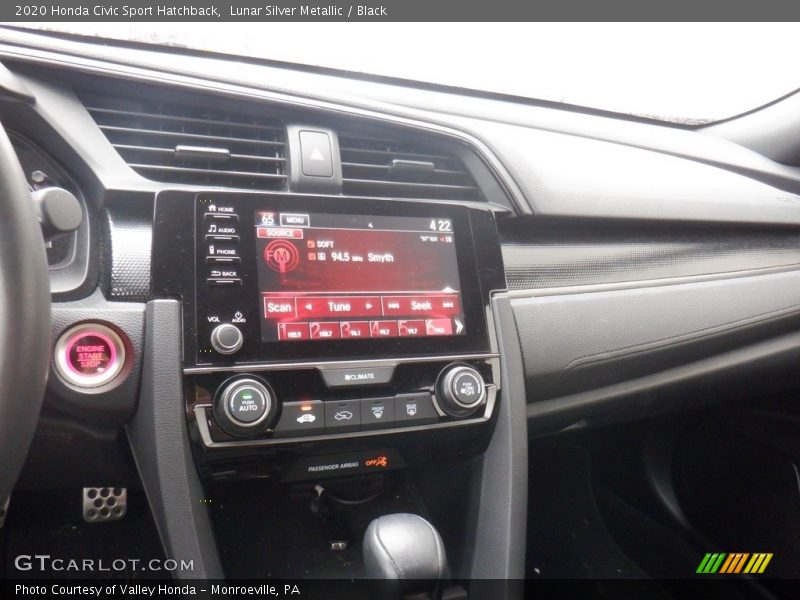 Lunar Silver Metallic / Black 2020 Honda Civic Sport Hatchback