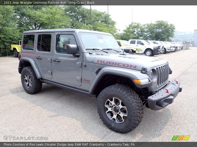 Front 3/4 View of 2023 Wrangler Unlimited Rubicon 4x4