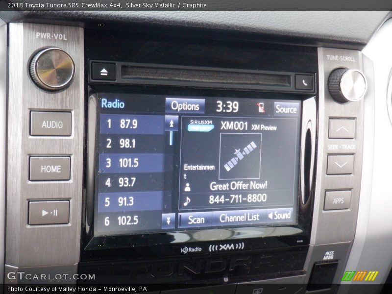 Audio System of 2018 Tundra SR5 CrewMax 4x4