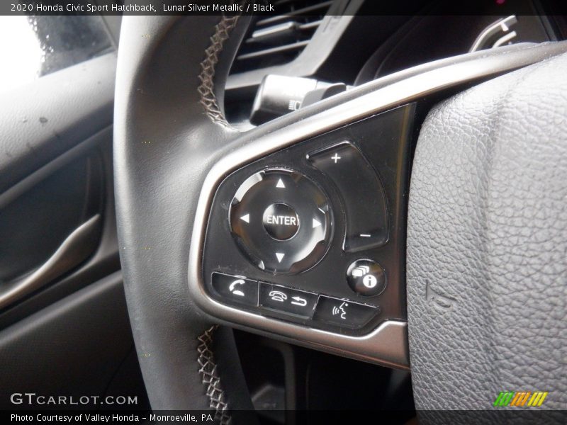 Lunar Silver Metallic / Black 2020 Honda Civic Sport Hatchback