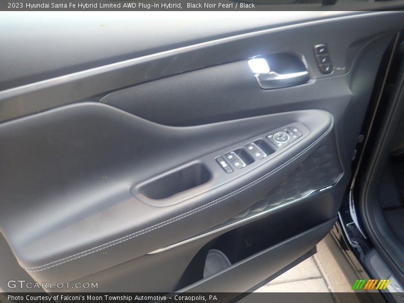 Black Noir Pearl / Black 2023 Hyundai Santa Fe Hybrid Limited AWD Plug-In Hybrid