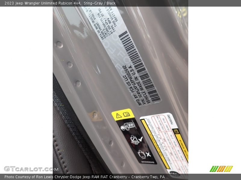Sting-Gray / Black 2023 Jeep Wrangler Unlimited Rubicon 4x4