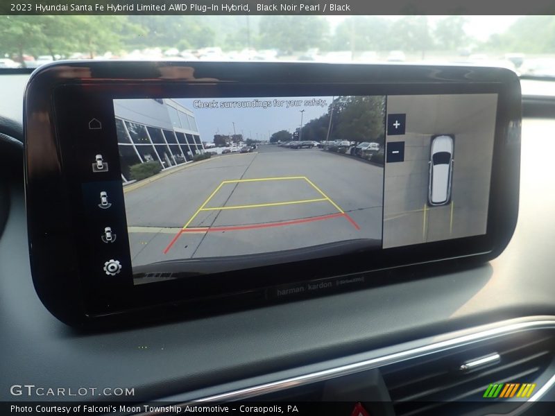 Black Noir Pearl / Black 2023 Hyundai Santa Fe Hybrid Limited AWD Plug-In Hybrid