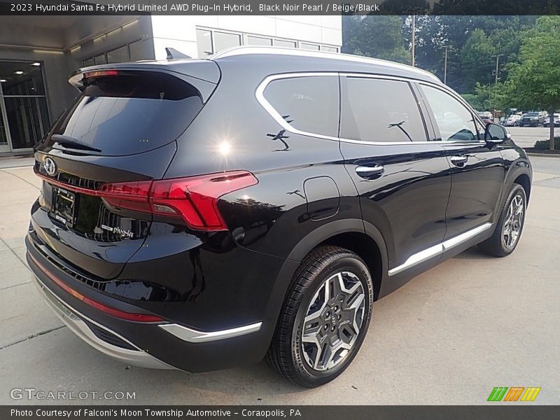 Black Noir Pearl / Beige/Black 2023 Hyundai Santa Fe Hybrid Limited AWD Plug-In Hybrid