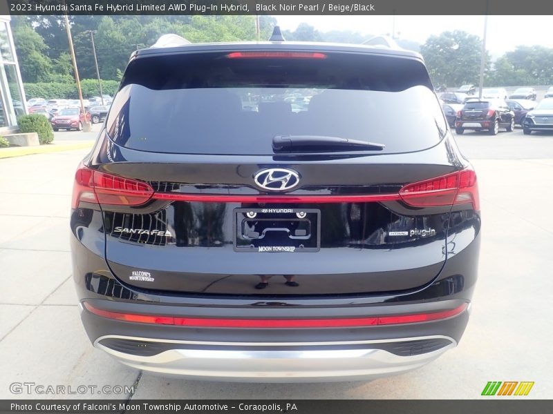 Black Noir Pearl / Beige/Black 2023 Hyundai Santa Fe Hybrid Limited AWD Plug-In Hybrid