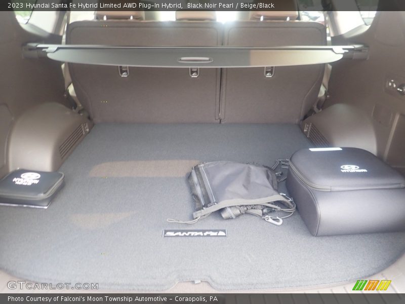 Black Noir Pearl / Beige/Black 2023 Hyundai Santa Fe Hybrid Limited AWD Plug-In Hybrid