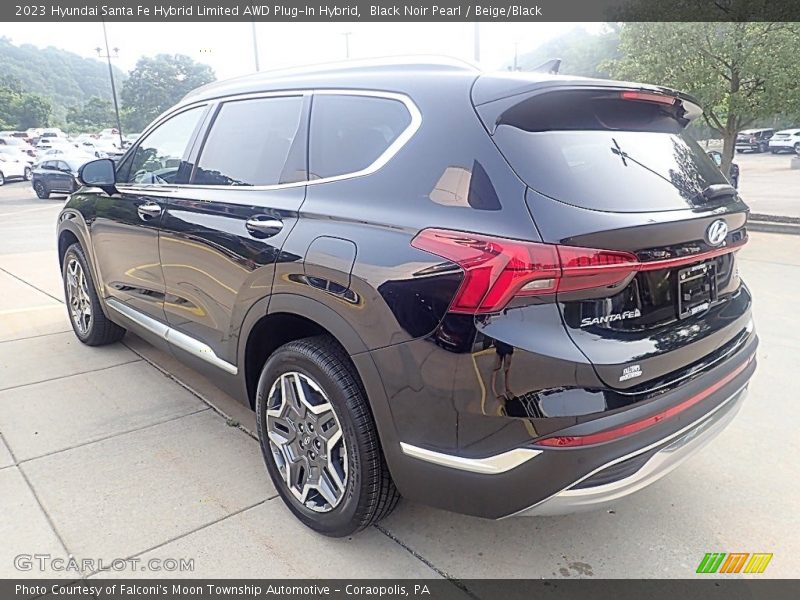 Black Noir Pearl / Beige/Black 2023 Hyundai Santa Fe Hybrid Limited AWD Plug-In Hybrid