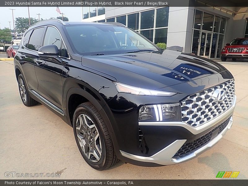 Black Noir Pearl / Beige/Black 2023 Hyundai Santa Fe Hybrid Limited AWD Plug-In Hybrid