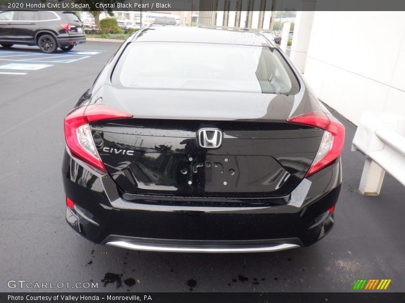 Crystal Black Pearl / Black 2020 Honda Civic LX Sedan