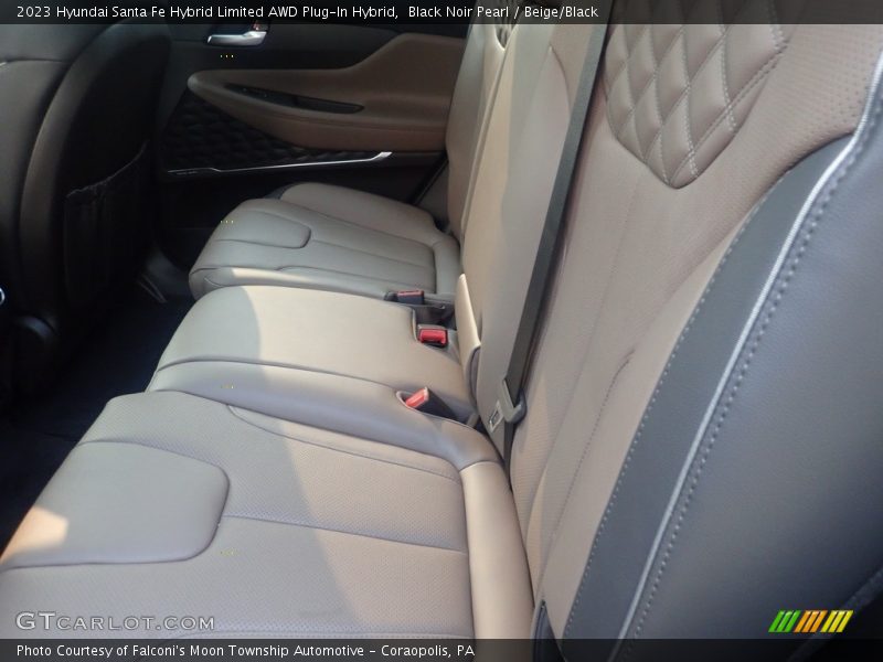 Black Noir Pearl / Beige/Black 2023 Hyundai Santa Fe Hybrid Limited AWD Plug-In Hybrid