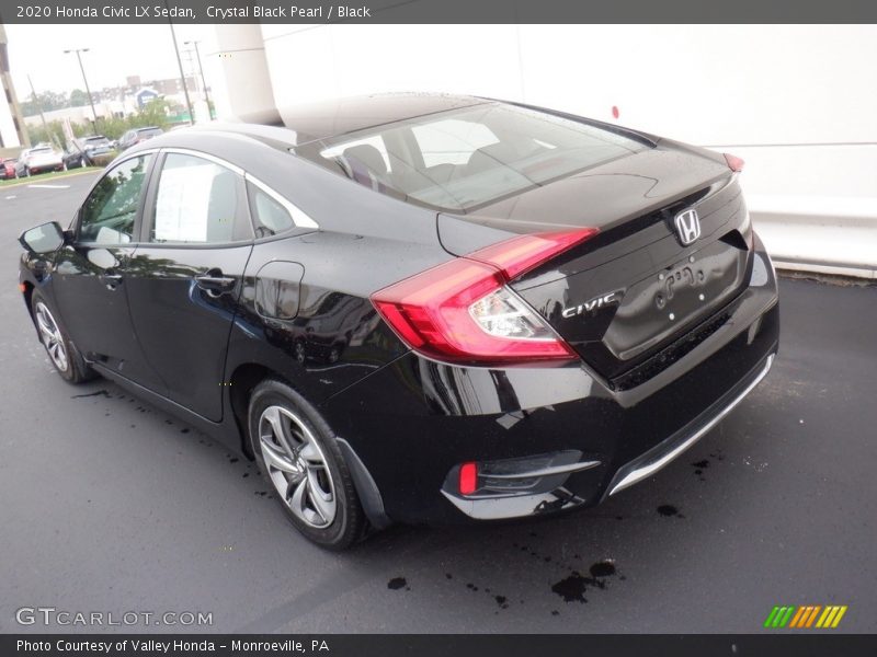 Crystal Black Pearl / Black 2020 Honda Civic LX Sedan