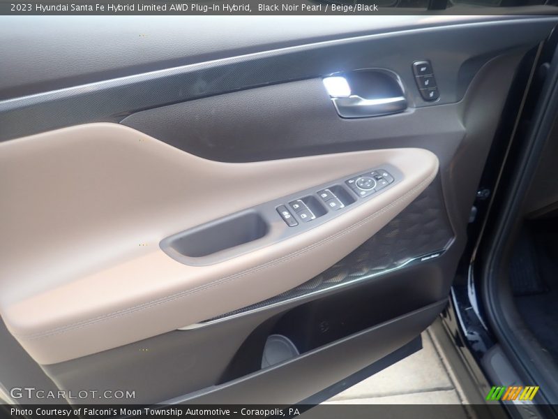 Black Noir Pearl / Beige/Black 2023 Hyundai Santa Fe Hybrid Limited AWD Plug-In Hybrid