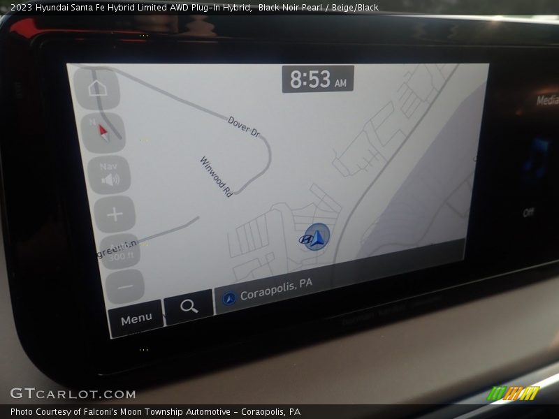 Black Noir Pearl / Beige/Black 2023 Hyundai Santa Fe Hybrid Limited AWD Plug-In Hybrid