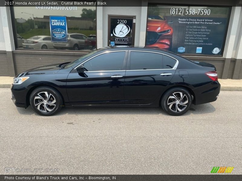 Crystal Black Pearl / Black 2017 Honda Accord LX Sedan