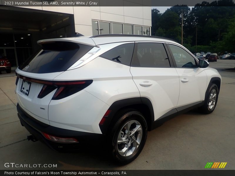 Serenity White / Gray 2023 Hyundai Tucson SEL AWD