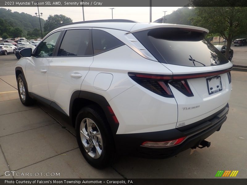 Serenity White / Gray 2023 Hyundai Tucson SEL AWD