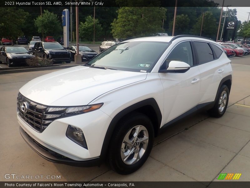 Serenity White / Gray 2023 Hyundai Tucson SEL AWD