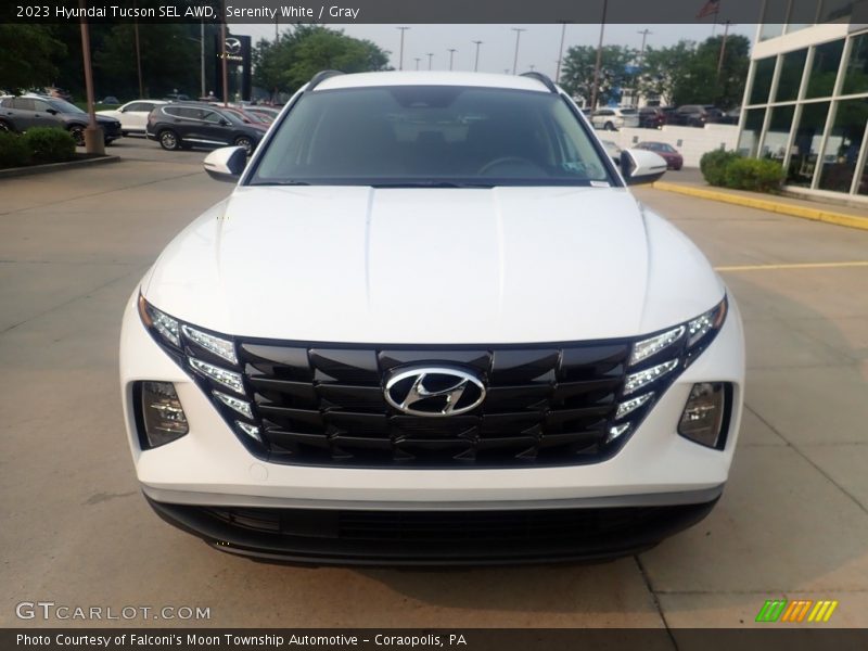 Serenity White / Gray 2023 Hyundai Tucson SEL AWD